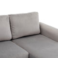 United We Win Sectional Sofa Reversible Sectional Sleeper Sectional Sofa With Storage Chaise Gray Polyester