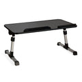 Portable Laptop Tray, Tilting, Lightweight And Height Adjustable Black Metal