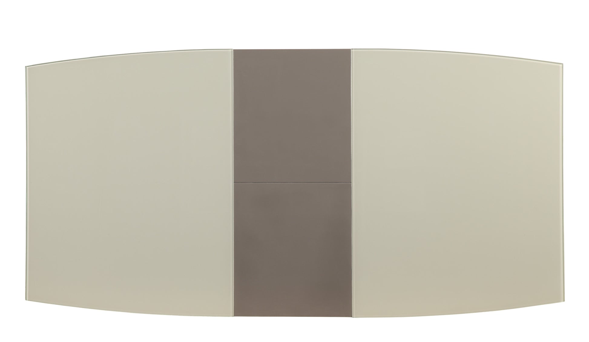 Contemporary Style Dining Table 1Pc With Self Storing Extension Leaf Bright High Gloss White And Gray Taupe Finish Off White Seats 6 Dining Room Contemporary Metal & Wood