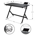 Desk Atlantic Gaming Fire Storm, Black Black Metal