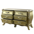 Cabriole Dresser Gold Finish Bd01466 Gold Mdf