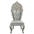 Sandoval Side Chair Set 2 Beige Pu & Champagne Finish Dn01495 Champagne Pu