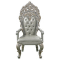Sandoval Arm Chair Set 2 Beige Pu & Champagne Finish Dn01496 Champagne Pu
