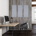 5 Pack Rectangular Acoustic Panels Silver Gray Kit Light Gray Polyester