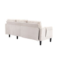 United We Win Sectional Sofa Reversible Sectional Sleeper Sectional Sofa With Storage Chaise Beige Polyester