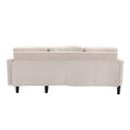 United We Win Sectional Sofa Reversible Sectional Sleeper Sectional Sofa With Storage Chaise Beige Polyester