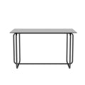 5 Piece Rectangle Dining Table Set With Metal Frame, Tempered Glass Dining Table For Kitchen Room, Black Black Glass
