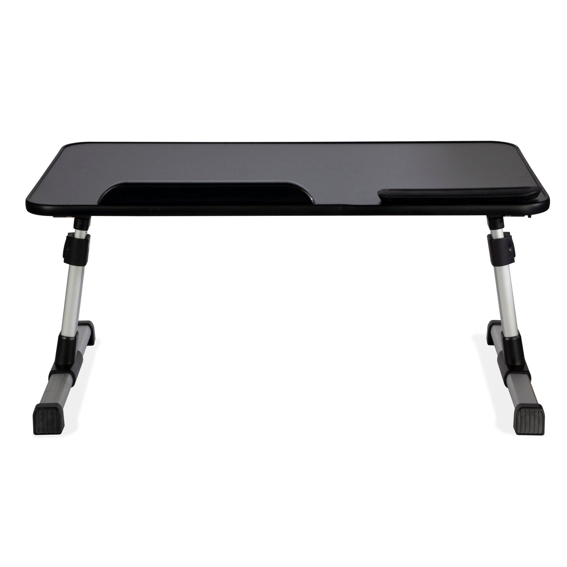 Portable Laptop Tray, Tilting, Lightweight And Height Adjustable Black Metal