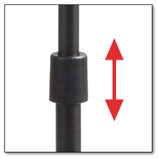 Satellite Speaker Stand, Made From Cast Iron, Height Adjustable, Cable Management Black Metal