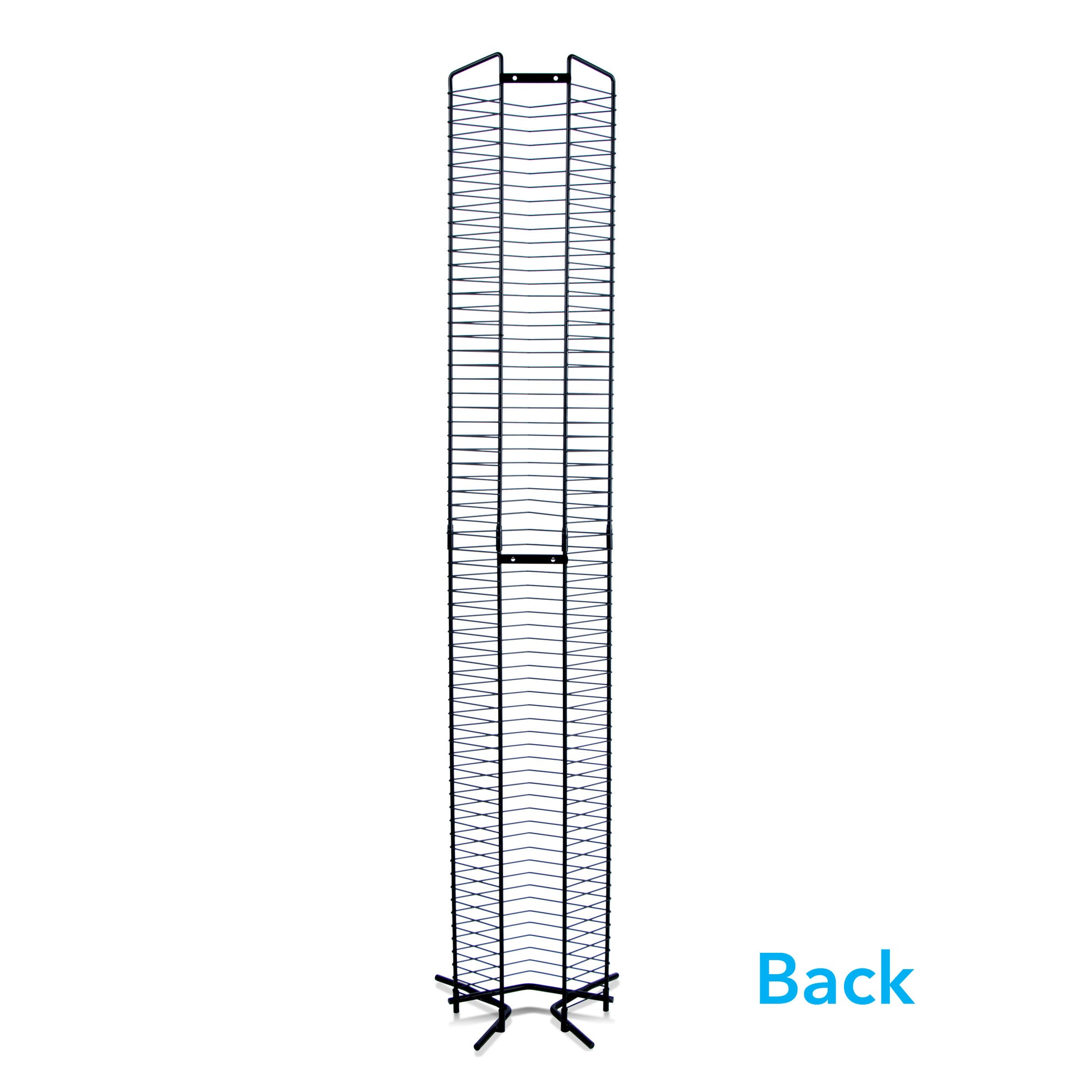 Media Tower, Wall Mounted Or Freestanding, Made From Heavy Gauged Steel Black Metal