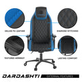 Next Gen Ergonomic Gaming Chair, 8 Way Adjustable Arm Rest, Multi Tilt, Steel Frame In Blue Blue Foam