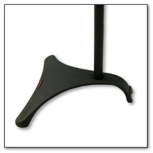 Satellite Speaker Stand, Made From Cast Iron, Height Adjustable, Cable Management Black Metal