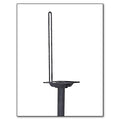 Satellite Speaker Stand, Made From Cast Iron, Height Adjustable, Cable Management Black Metal