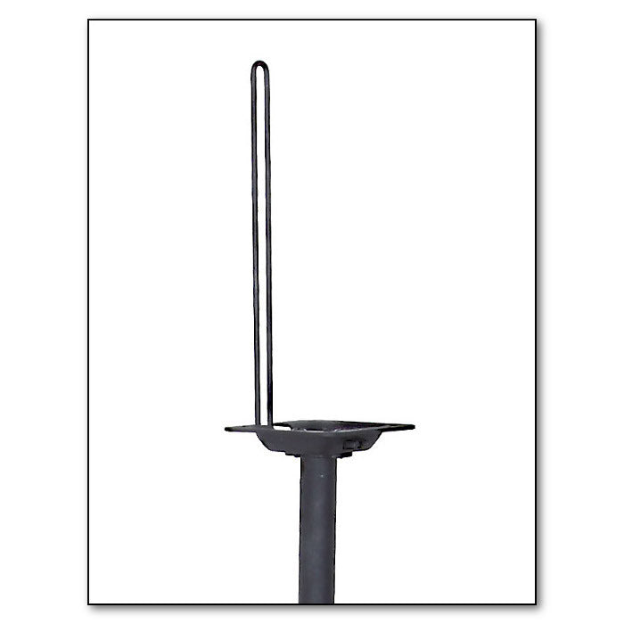 Satellite Speaker Stand, Made From Cast Iron, Height Adjustable, Cable Management Black Metal
