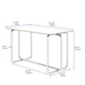 5 Piece Rectangle Dining Table Set With Metal Frame, Tempered Glass Dining Table For Kitchen Room, Black Black Glass