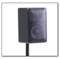 Satellite Speaker Stand, Made From Cast Iron, Height Adjustable, Cable Management Black Metal