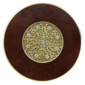 Cabriole Dining Table Gold Finish Dn01481 Gold Mdf