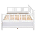 Full Size Daybed With Support Legs, White Old Sku: Wf191900Aak White Solid Wood