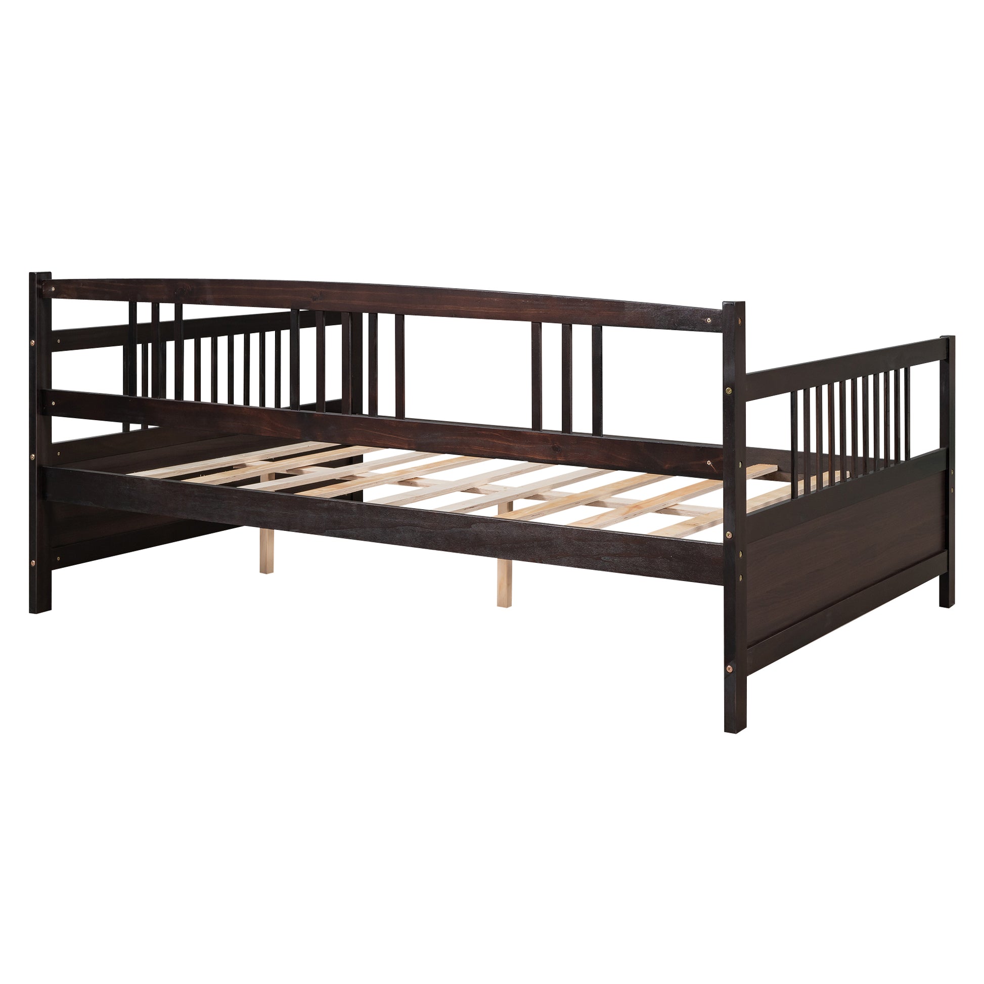 Full Size Daybed With Support Legs, Espresso Old Sku: Wf191900Aap Espresso Solid Wood