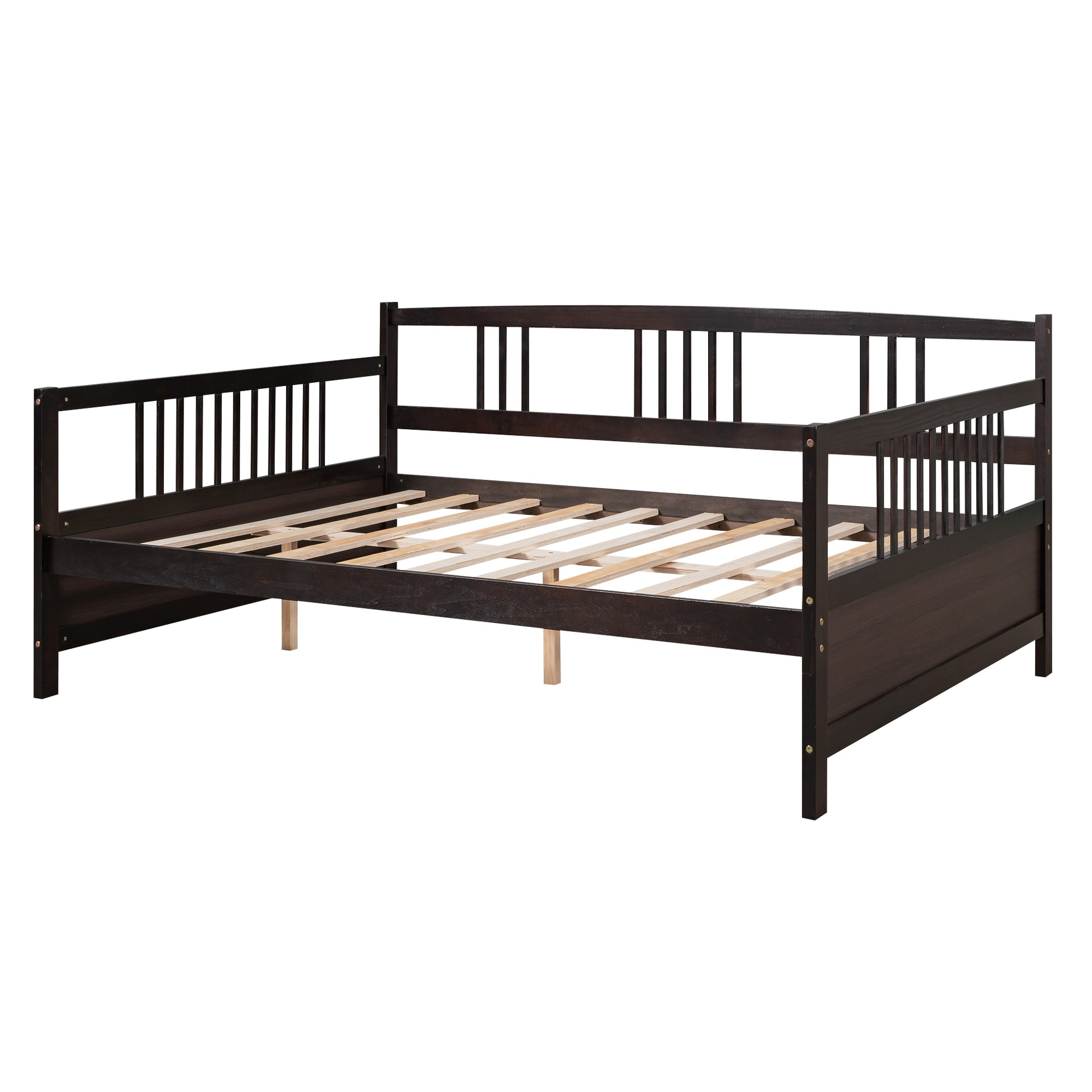 Full Size Daybed With Support Legs, Espresso Old Sku: Wf191900Aap Espresso Solid Wood