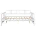 Full Size Daybed With Support Legs, White Old Sku: Wf191900Aak White Solid Wood