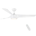 56 In.Intergrated Led Ceiling Fan With White Abs Blade White Abs