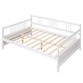 Full Size Daybed With Support Legs, White Old Sku: Wf191900Aak White Solid Wood