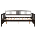 Full Size Daybed With Support Legs, Espresso Old Sku: Wf191900Aap Espresso Solid Wood