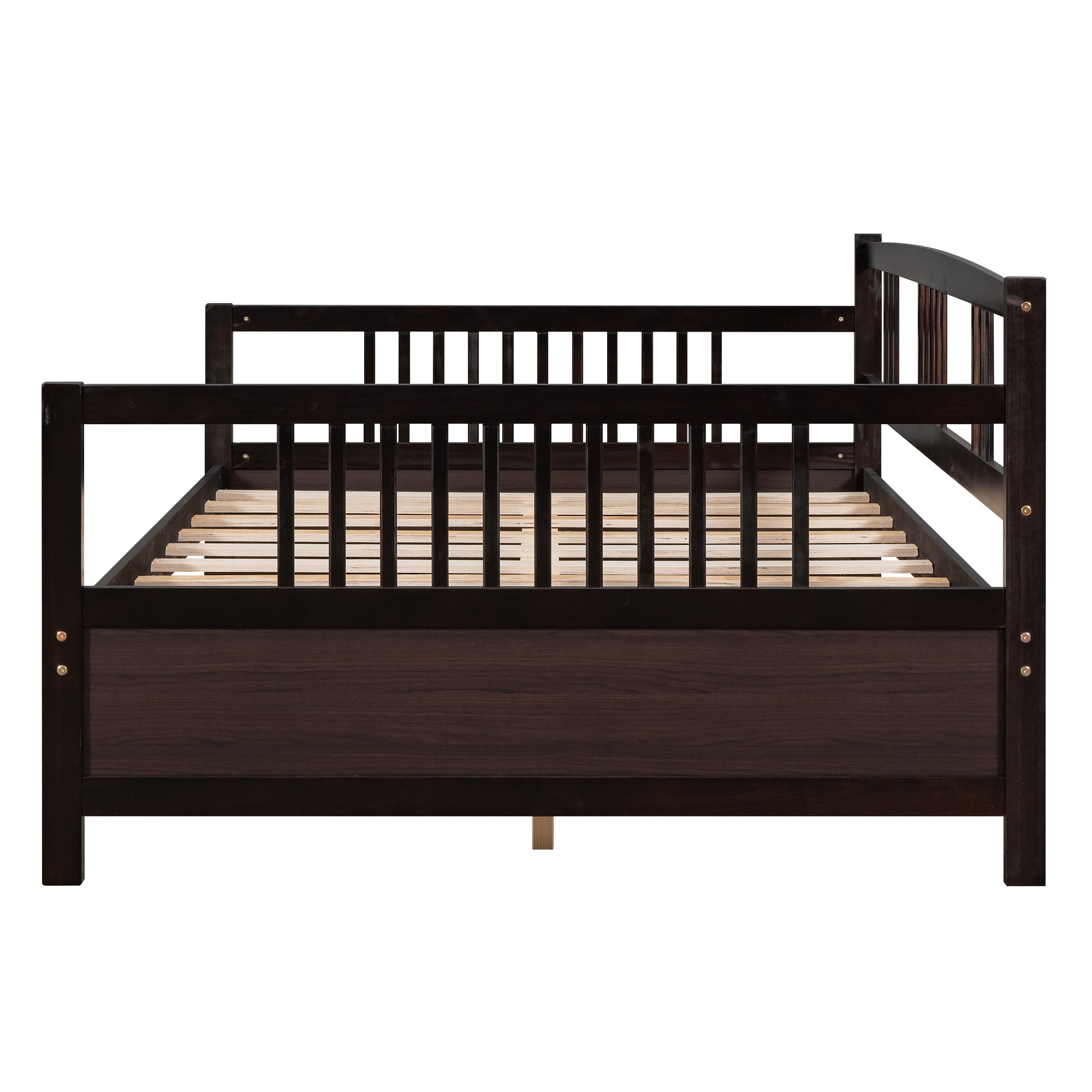 Full Size Daybed With Support Legs, Espresso Old Sku: Wf191900Aap Espresso Solid Wood