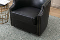 Coolmore Swivel Chair Living Room Chair Black Metal