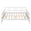 Full Size Daybed With Support Legs, White Old Sku: Wf191900Aak White Solid Wood