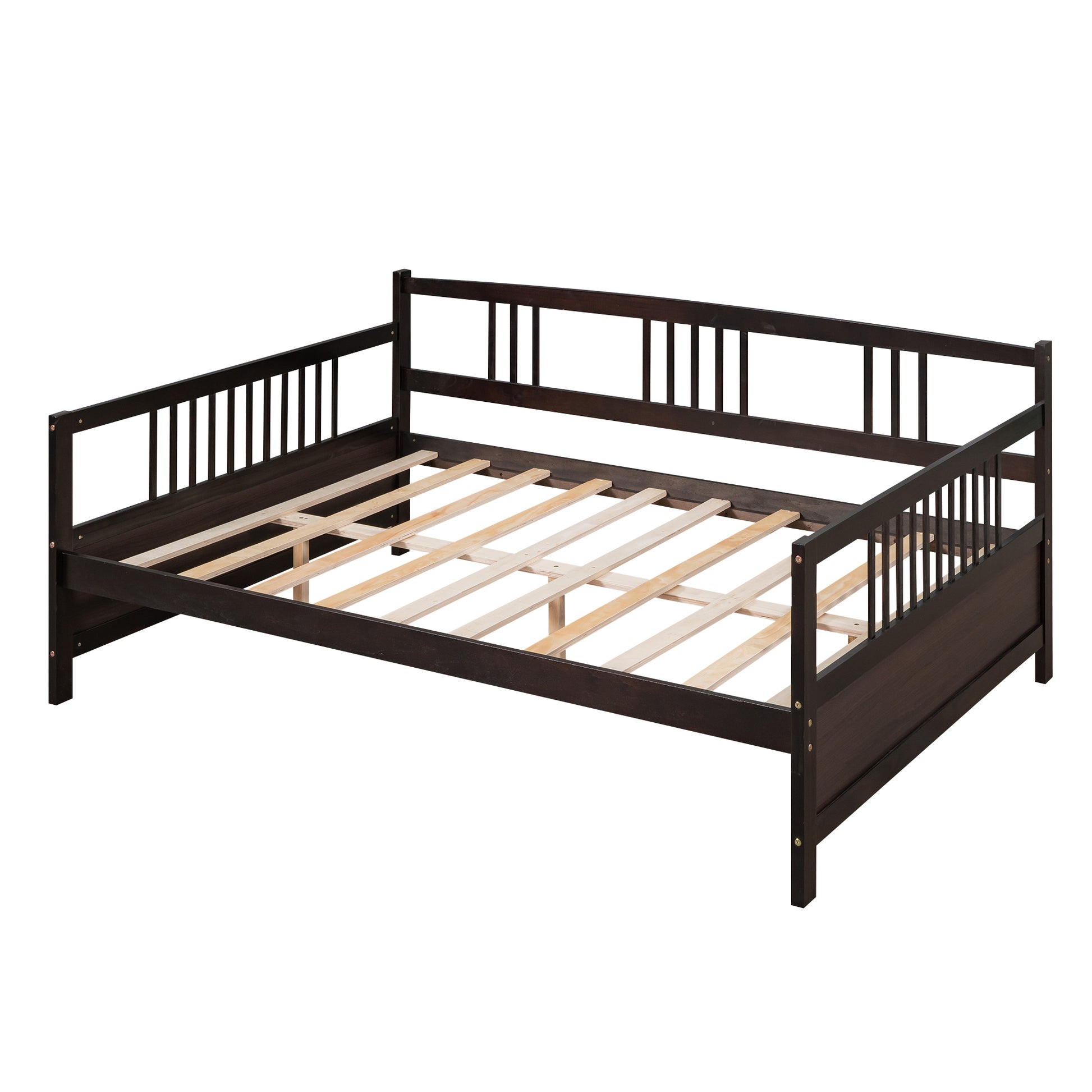 Full Size Daybed With Support Legs, Espresso Old Sku: Wf191900Aap Espresso Solid Wood