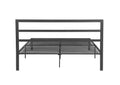 Queen Size Metal Bed Frame With Headboard Charcoal Grey Charcoal Grey Metal