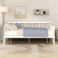 Full Size Daybed With Support Legs, White Old Sku: Wf191900Aak White Solid Wood