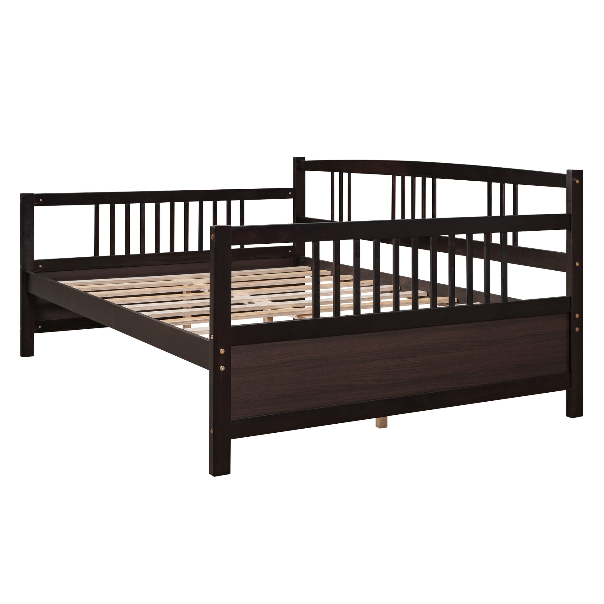 Full Size Daybed With Support Legs, Espresso Old Sku: Wf191900Aap Espresso Solid Wood