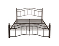 King Size Metal Bed Frame With Headboard And Footboard Bronze Bronze Metal