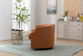 Coolmore Swivel Chair Living Room Chair Light Brown Metal