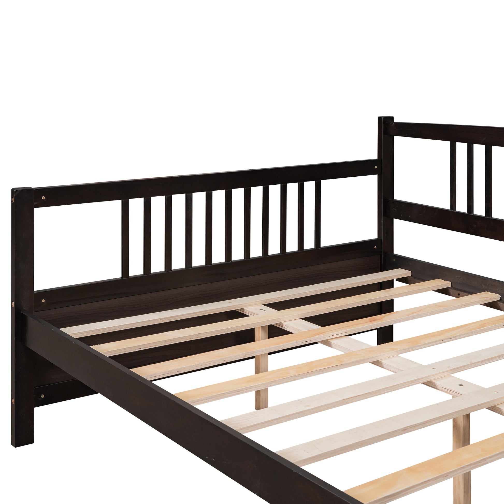 Full Size Daybed With Support Legs, Espresso Old Sku: Wf191900Aap Espresso Solid Wood