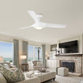 56 In.Intergrated Led Ceiling Fan With White Abs Blade White Abs