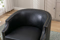 Coolmore Swivel Chair Living Room Chair Black Metal