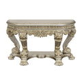 Danae Sofa Table Champagne & Gold Finish Lv01204 Gold Mdf