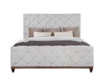 Andria Queen Bed Reclaimed Oak Finish Bd01291Q Oak Mdf