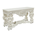 Adara Sofa Table Antique White Finish Lv01219 Antique White Mdf