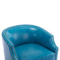 Coolmore Swivel Chair Living Room Chair Light Blue Primary Living Space Foam Pu Leather