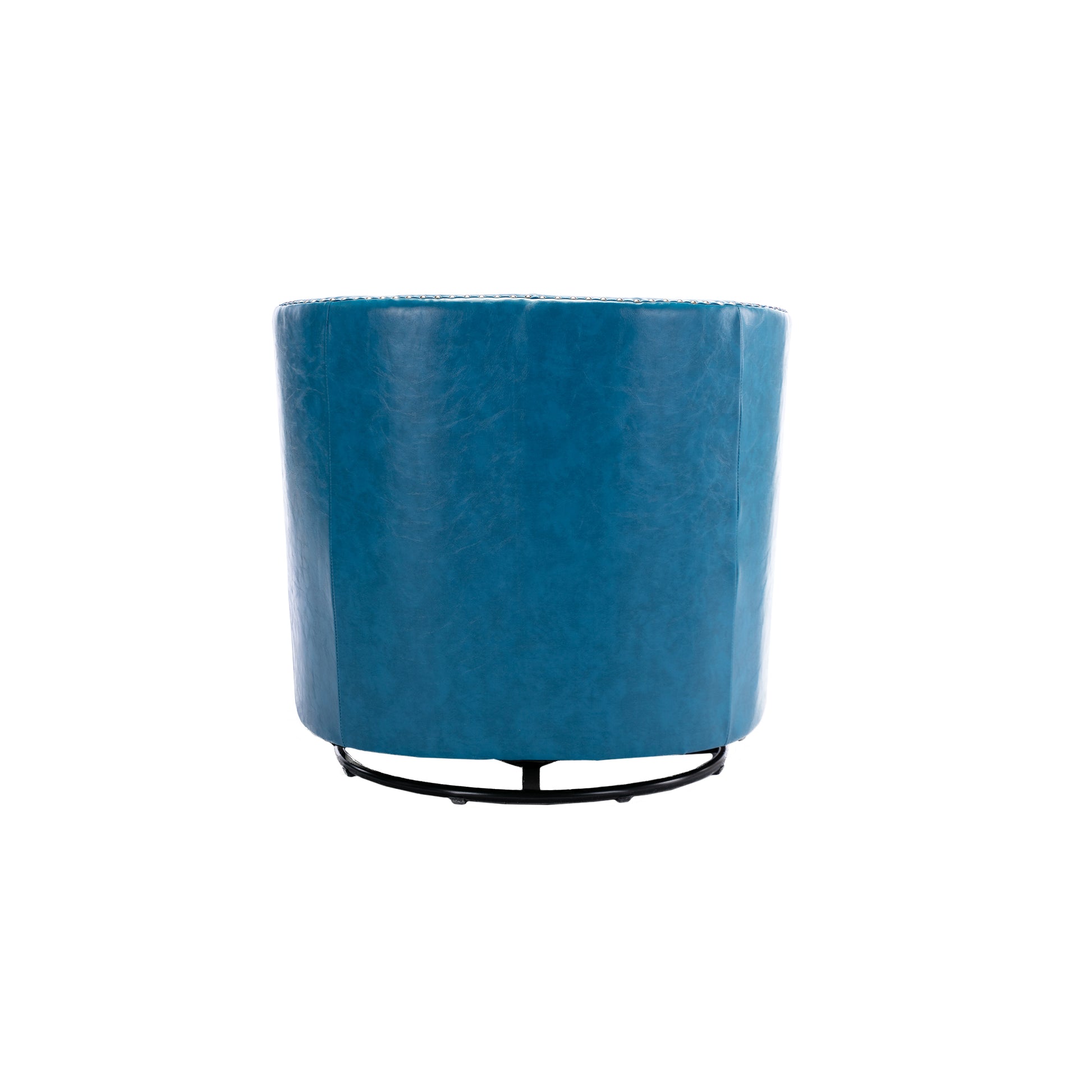 Coolmore Swivel Chair Living Room Chair Light Blue Primary Living Space Foam Pu Leather