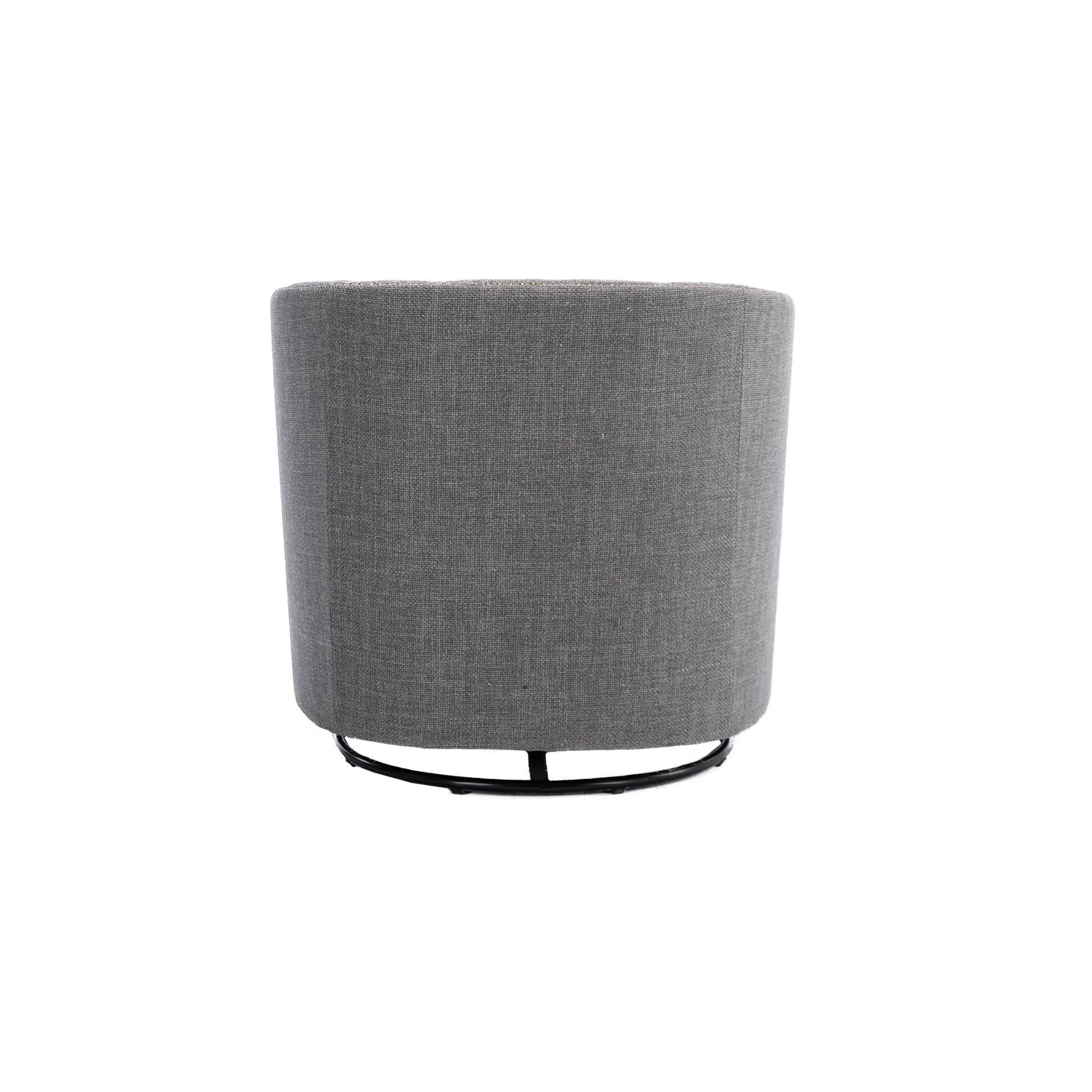Coolmore Swivel Chair Living Room Chair Dark Gray Metal