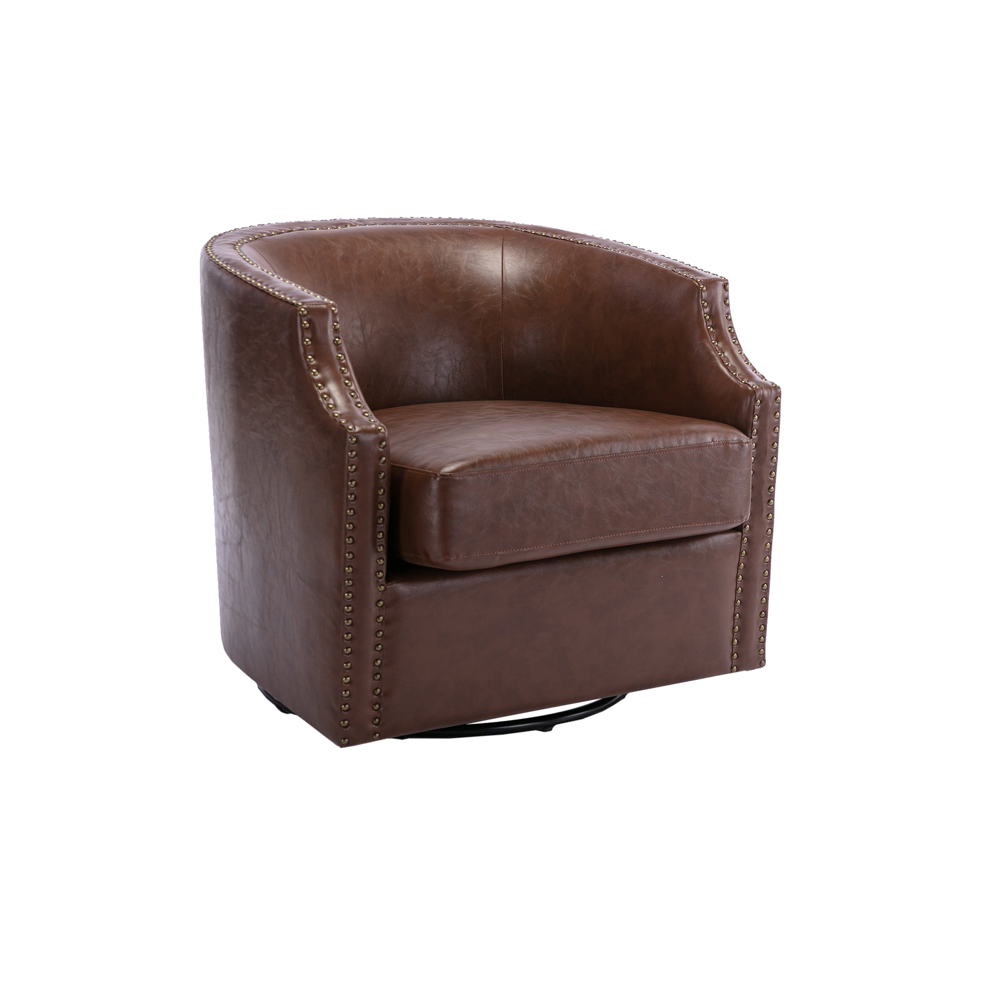 Coolmore Swivel Chair Living Room Chair Coffee Metal