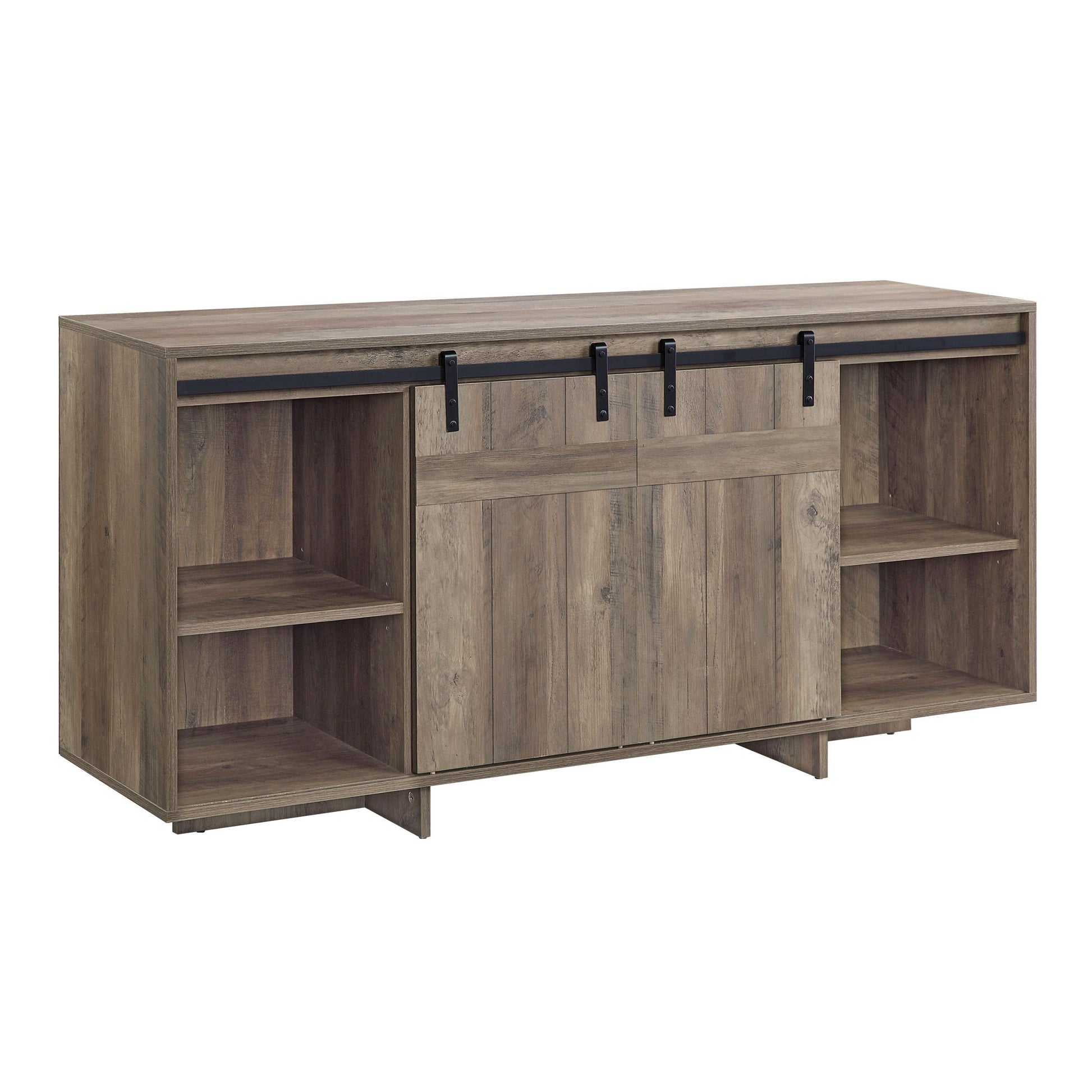 Bellarosa Tv Stand Same As 91608 Gray Washed Finish Lv01440 Oak Solid Wood