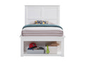 Lolanda Twin Bed White Finish Bd00649T White Solid Wood Mdf