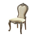 Latisha Side Chair Set 2 Antique Oak Finish Dn01358 Oak Solid Wood Mdf